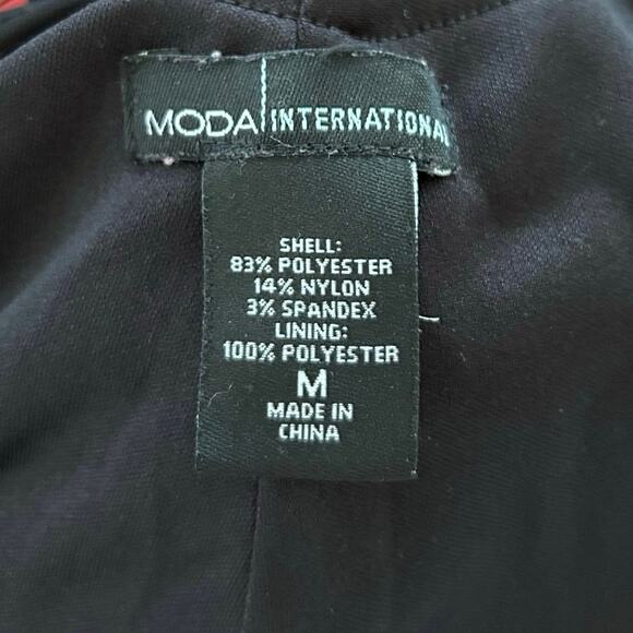 Moda Intl Women Sleeveless Y2k Dress Black Cocktail Party Backless Size Medium - Picture 4 of 8